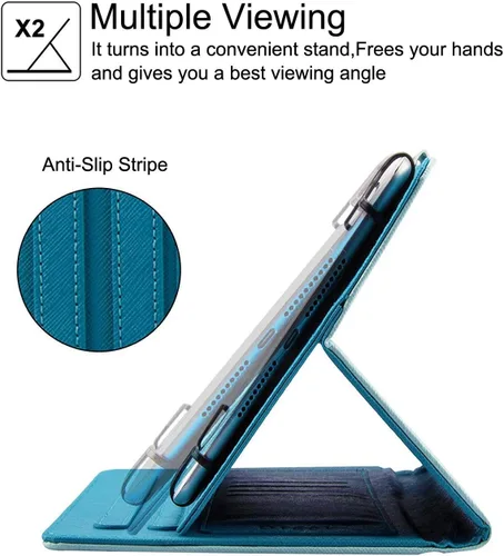 Miniatura 8 de NewShine - Funda universal para tablet de 7.9 a 8.5 pulgadas, funda de piel sintética para iPad mini 1/2/3/4, Galaxy Tab 3/4/Note 8.0, Amazon Kindle