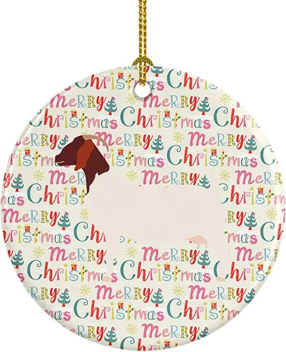 Miniatura 78 de Caroline's Treasures Adorno de cerámica de avestruz común para árbol de Navidad, decoración colgante para el hogar, Navidad, vacaciones, fiesta