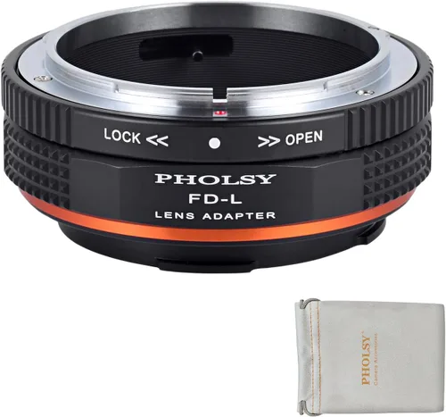 Miniatura 13 de PHOLSY Adaptador de montaje de lente con anillo de control de apertura compatible con lente Sony A Minolta AF a cuerpo de cámara Leica L compatible