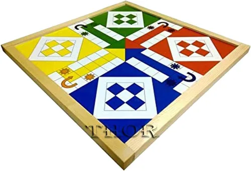 El mejor juego de mesa magnético de madera 2 en 1 hecho a mano, juego de mesa de ludo y serpiente rústico vintage para decoración del hogar,