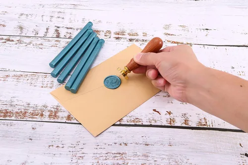 Miniatura 6 de Yoption 15 barras de cera para sellar pistola de pegamento para sello de cera, ideal para invitaciones de boda, sobres, tarjetas, ideas de regalo