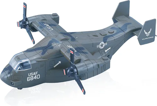 Miniatura 11 de Escuadrón de aviones de juguete de la Fuerza Aérea de los Estados Unidos de 4 paquetes, aviones de combate militares con retroceso, modelos