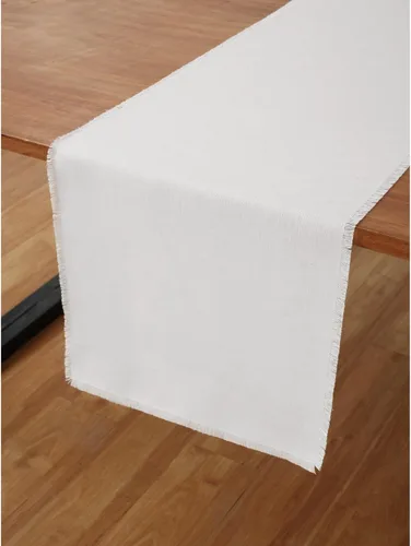 Miniatura 18 de Solino Home Camino de mesa de lino de remolacha de 72 pulgadas de largo, con flecos, 100% lino puro, camino de mesa de comedor de 14 x 72 pulgadas