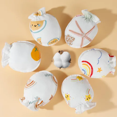 Miniatura 3 de ONESING 32 pares de guantes de bebé sin arañazos de 0 a 6 meses, guantes esenciales para bebés recién nacidos, niños y niñas