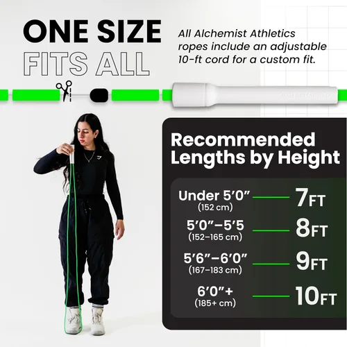 Miniatura 5 de Beaded Jump Rope – Adjustable 10ft Skipping Rope for Women, Men & Kids, Beginner Friendly with Durable Weighted Beads, Shatterproof Handles