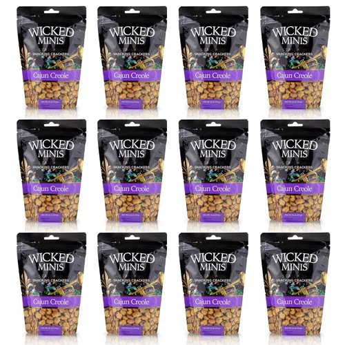 Miniatura 9 de Wicked Minis - Galletas de sopa y ostras, mini sopa inflada con sabor salado y salada, mezcla de aperitivos salados, adornos para ensalada