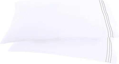 Miniatura 24 de Elegant Comfort ® Diseño de Cadena de 1500 Hilos, Calidad Egipcia de Lujo, Sedoso, Suave, Resistente a Arrugas y Decoloración, 2 Fundas de Almohada