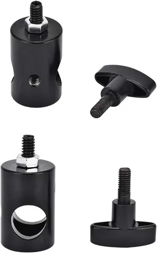 Miniatura 6 de Adaptador de soporte de luz de 4 piezas, adaptador rápido de aluminio convertido con tornillo de 1/4 pulgadas, soporte de montaje DSLR, adaptador