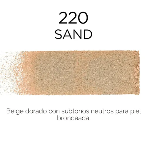 Miniatura 3 de L'Oreal Paris Base de maquillaje Infallible Fresh Wear en polvo, hasta 24 horas de uso, impermeable, arena, 0.31 onzas
