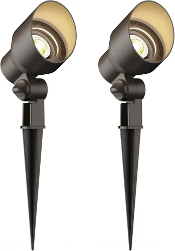 Miniatura 9 de GOODSMANN Luces de paisaje de bajo voltaje Focos de paisaje Focos 3W LED 200 lúmenes con bombilla reemplazable 12V CA con conector de cable