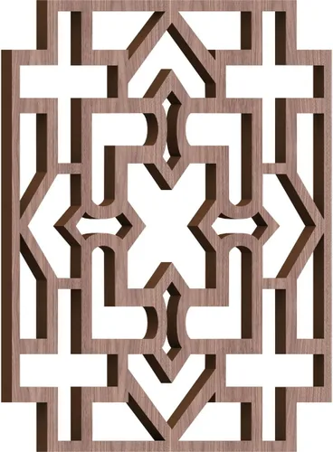 Miniatura 47 de Wise Paneles decorativos de madera con calado, extra pequeños, 7 3/8 pulgadas de ancho x 7 3/8 pulgadas de alto x 1/4 pulgadas de alto, roble rojo