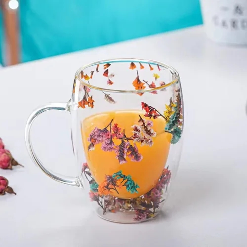 Miniatura 6 de NBHUZEHUA Juego de 2 Tazas de Café de Doble Pared, Juego de Tazas de Vidrio Aisladas, Recién Casados, Compromiso, Aniversario, para Él y Ella