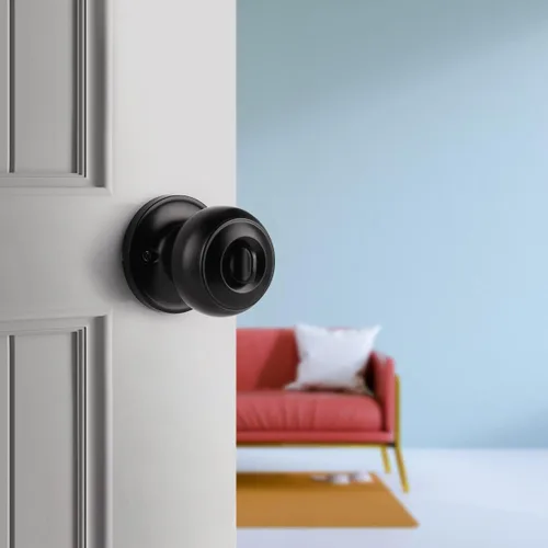 Miniatura 3 de Probrico - Perillas de puerta color negro mate, manijas de puerta con cerradura y pomo, manijas de puerta interior sin llave para baño y dormitorio