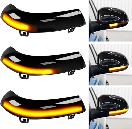 Miniatura 2 de luces LED de señal de giro para espejo lateral para VW Golf 5 EOS GTI Jetta MK5 Passat, lámparas secuenciales con lente de cubierta antihumo