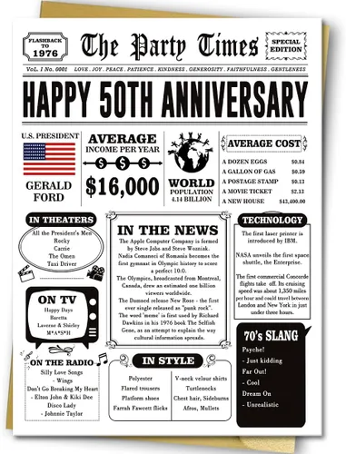 Miniatura 7 de Missonemi Tarjeta de regalo de 40 aniversario para mujeres y hombres, tarjeta jumbo de 40 aniversario de boda, ideas de regalo para abuelo, abuela