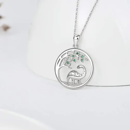 Miniatura 3 de JUSTKIDSTOY Collar con colgante de árbol de la vida, diseño de mariquitaunicorniolama, plata de ley 925, joyería de animales lindos regalos