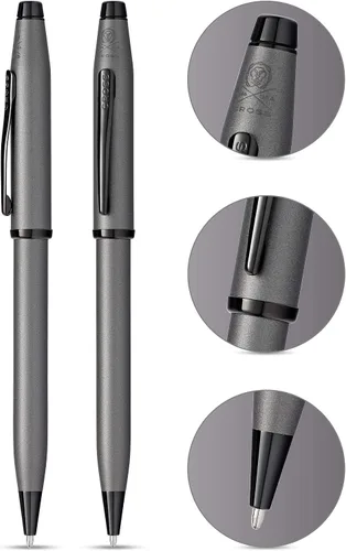 Miniatura 10 de Cross Century II - Bolígrafo de punta Selectip, lacado negro con detalles chapados en oro de 23 quilates