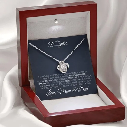 Miniatura 2 de Regalo para hija de mamá y papá, collar de madre hija, regalo de hija de papá, a nuestra hija, cumpleaños de hijas, hija adulta, collar de joyería