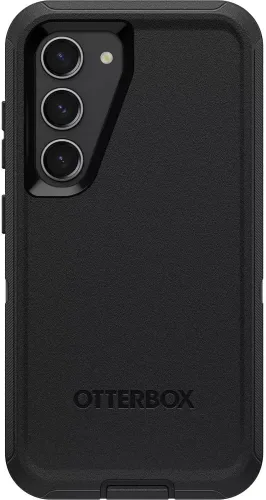 Miniatura 2 de OtterBox Funda para Galaxy S23 (solamente) - Serie Defender - Negro, resistente y duradera - con protección de puerto - Incluye soporte de clip
