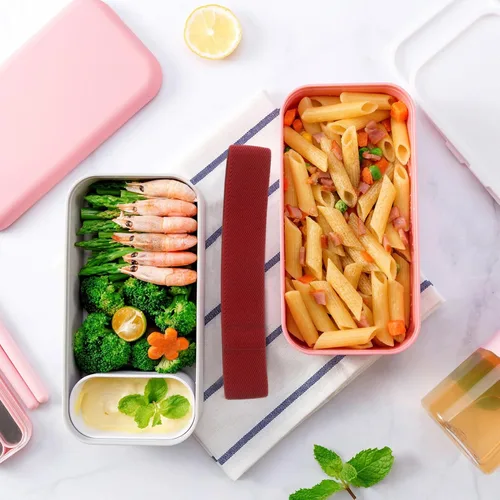 Miniatura 3 de NOLITOY Cinturón elástico para lonchera, bandas elásticas de doble capa, correas de fijación de nailon, correa elástica ajustable para picnic