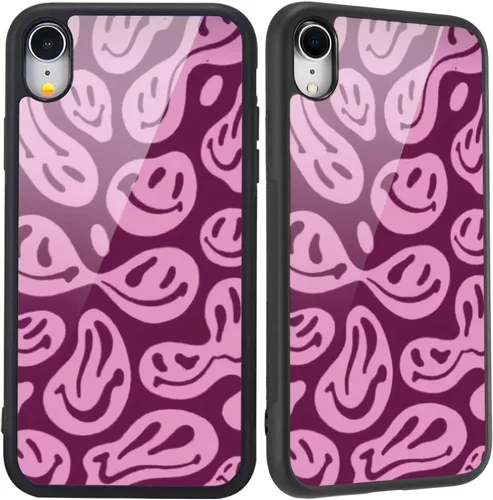 Miniatura 10 de Compatible con iPhone 7/8/SE 2020, cubierta trasera dura con patrón de arte divertido azul divertido lindo para mujeres y niños