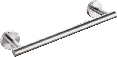 Miyili Toallero de baño de acero inoxidable de 12 pulgadas para baño, soporte de toalla de cocina, montaje en pared, acabado cepillado, A01N30A