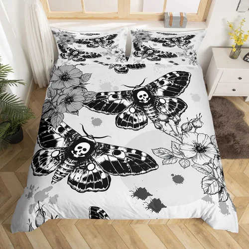 Miniatura 52 de Feelyou Juego de ropa de cama color verde azulado, tamaño individual, funda de edredón turquesa, azul, gris, grunge, degradado, para niños, niñas
