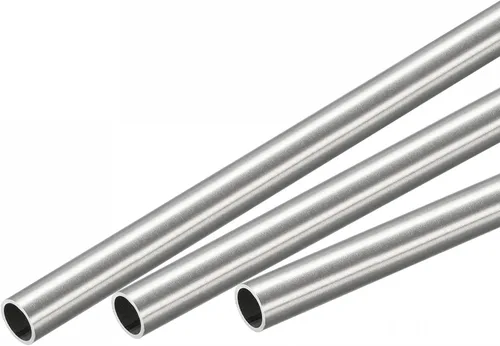 Miniatura 50 de uxcell Tubo redondo de acero inoxidable 304 0.236 in OD 0.020 in espesor de pared 11.811 in longitud 3 piezas