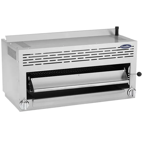 Atosa CookRite ATSB-36 - Asador de salamandra de gas fundido de alta resistencia de 36 pulgadas para parrilla, comedor, acero inoxidable, 2