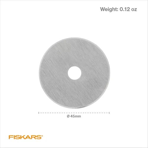 Miniatura 6 de Fiskars. Cuchillas giratorias de 45 mm. 2 por paquete. Cuchillas de repuesto para cortadoras giratorias. Corte de precisión para acolchados