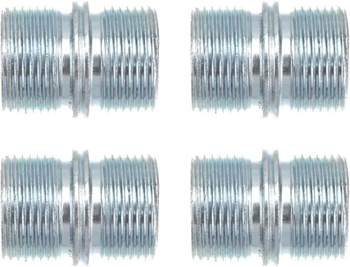 DOITOOL Juego de 4 clavijas de tornillo de tuerca de doble cabezal, 4 unidades, 1.25 x 0.90 x 1.25 pulgadas, conector de metal duradero para estante