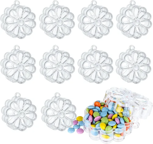 Miniatura 11 de Hammont Adornos Navideños Transparentes Rellenables – Caja de Regalo de Dulces Navideños Reutilizable en Forma de Alpaca para Decoración del Árbol