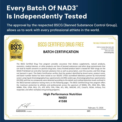 Miniatura 7 de HPN NAD3 Booster clínico de NAD+, Salud celular y energía natural - Suplemento de NAD para el envejecimiento saludable, apoyo metabólico, NRF2