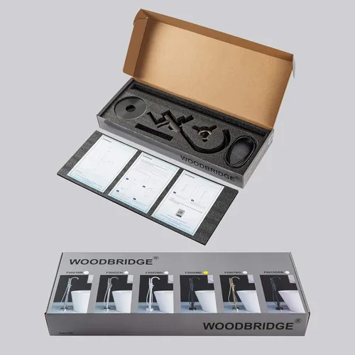 Miniatura 14 de WOODBRIDGE F0006 MBRD grifo, (L) 10 3/4" x (W) 6-1/4" x (H) 43-7/8, negro mate Mate negro