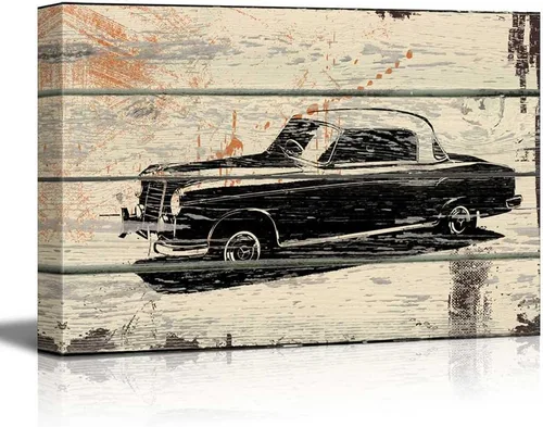 Miniatura 39 de wall26 - Obra de arte con estampado de madera de ciervo en bosque de abedules - Lienzo rústico para pared, arte para el hogar - 16 x 24 pulgadas