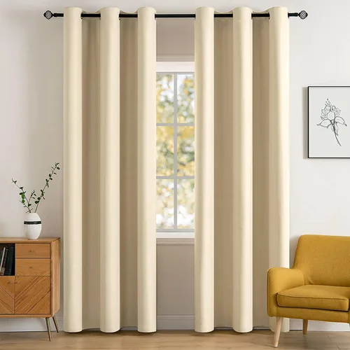 Miniatura 43 de MIULEE Cortinas opacas para dormitorio o sala de estar, juego de 2 paneles de cortina para ventana con aislamiento térmico y bloqueo de luz