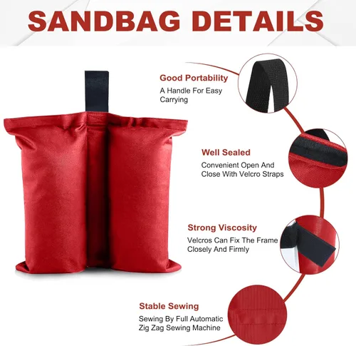Miniatura 2 de ABCCANOPY - Bolsa de peso de grado industrial para toldo desplegable, 4