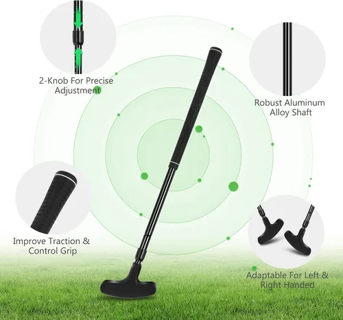 Miniatura 4 de Golf Putter, Golf Putters for Men & Women, Mini Putter, Club Golf Set, Bucket Golf Game, Two-Way Putters Includes Ball, Cup with Flag
