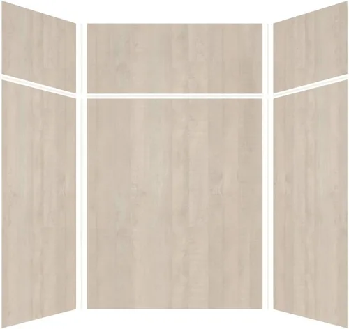 Miniatura 59 de Transolid EWKX483696-41 Expressions - Kit de pared de ducha de 6 paneles con extensión, 36 pulgadas de largo x 48 pulgadas de ancho x 96 pulgadas