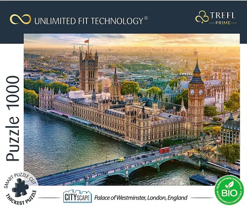 Miniatura 4 de Trefl Palace of Westminster, Londres, Inglaterra, rompecabezas de 1000 piezas Prime de cartón grueso de 27 x 19 pulgadas, entretenimiento creativo