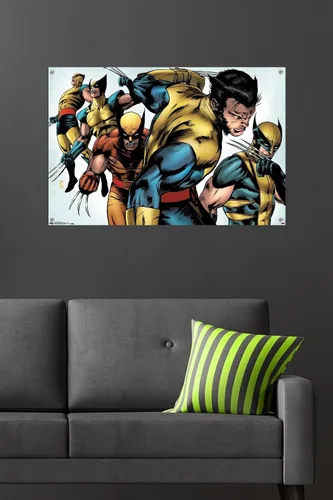 Miniatura 6 de Marvel Comics - Póster de pared con pasadores de presión de Wolverine Paquete de póster y pin de empuje