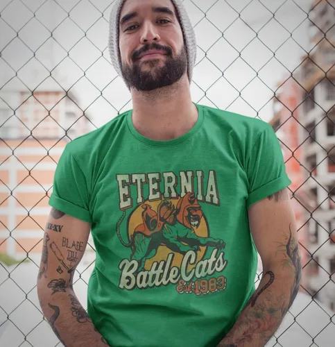 Miniatura 3 de Masters of The Universe TV Series Eternia Battle Cats Est 1983 - Camiseta para adultos forro polar verde con licencia oficial de star wars silent