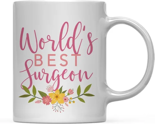 Miniatura 54 de Andaz Press Taza de café de 11 oz, regalo de broma de la mejor abbuela del mundo, diseño floral, paquete de 1