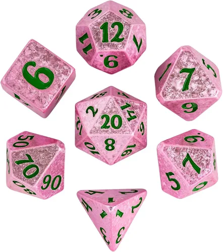 Miniatura 45 de Juego de dados de resina para DND, juego de 7 dados poliédricos negros D&D rellenos con papel de colores brillantes para juegos de rol