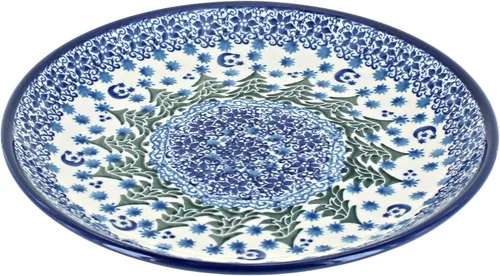 Miniatura 19 de Blue Rose - Plato de postre Blue Alyce - 7.75 pulgadas de diámetro - Hermoso plato para pasteles, aperitivos o aperitivos