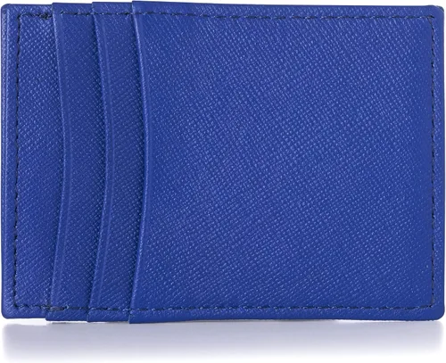 Miniatura 6 de Alpine Swiss Billetera minimalista de cuero de grano superior para hombre con bolsillo frontal