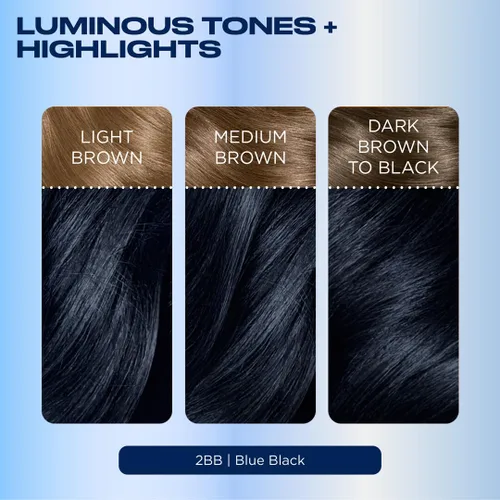 Miniatura 7 de Clairol Nice'n Easy - Tinte permanente para el cabello, color azul negro 2BB, paquete de 1 unidad 2BB Azul Negro