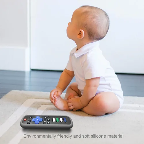 Miniatura 5 de Funda protectora para control remoto Roku, material de silicona respetuoso con el medio ambiente, a prueba de caídas, a prueba de polvo, lavable