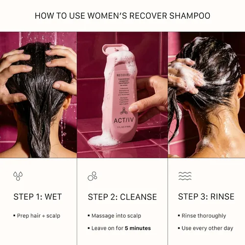 Miniatura 6 de ACTIIV Recover Tratamiento de Champú Densificante para Mujeres Apoya la apariencia de un cabello más abundante y saludable, apoya la salud