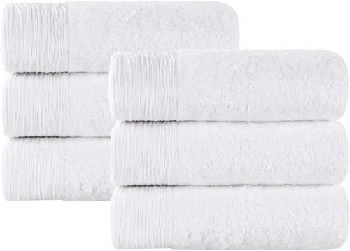 Miniatura 46 de Superior Rayon - Juego de toallas de 12 piezas de mezcla de bambú, de secado rápido, artículos esenciales para el baño, ducha, spa, toallas